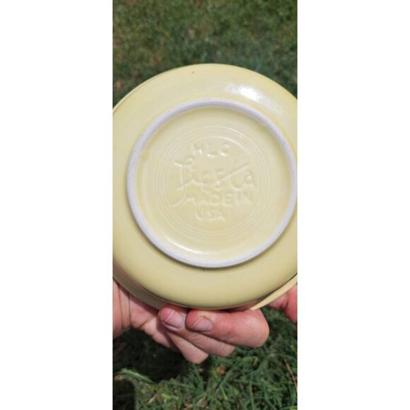 Fiestaware 2 Pale Yellow salad/soup bowls & one mug - Picture 3 of 6